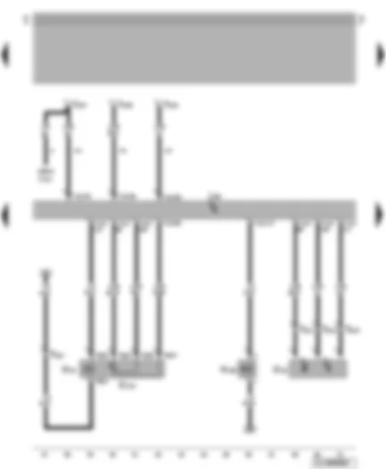 Wiring Diagram  VW NEW BEETLE 2003 - Hall sender - exhaust gas recirculation potentiometer - Simos control unit - exhaust gas recirculation valve - variable intake manifold change-over valve